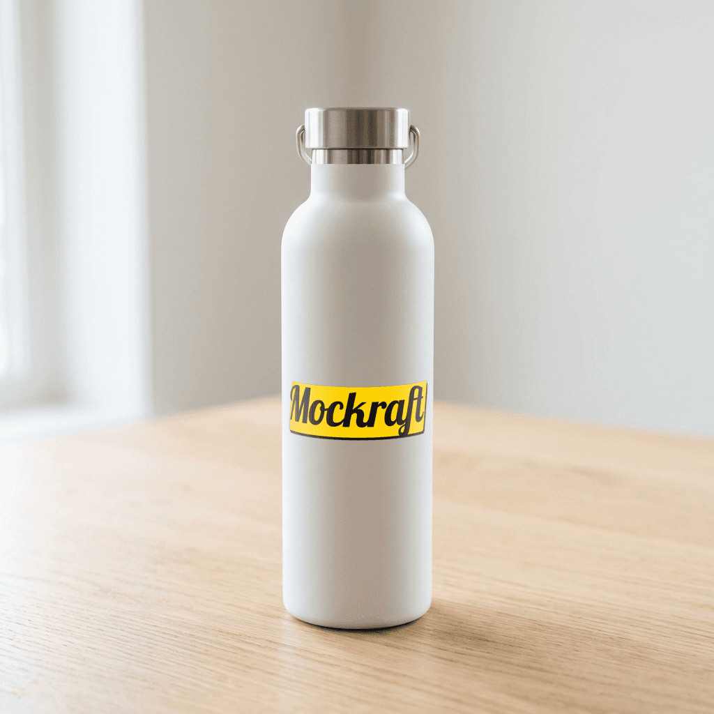 Water bottle mockup