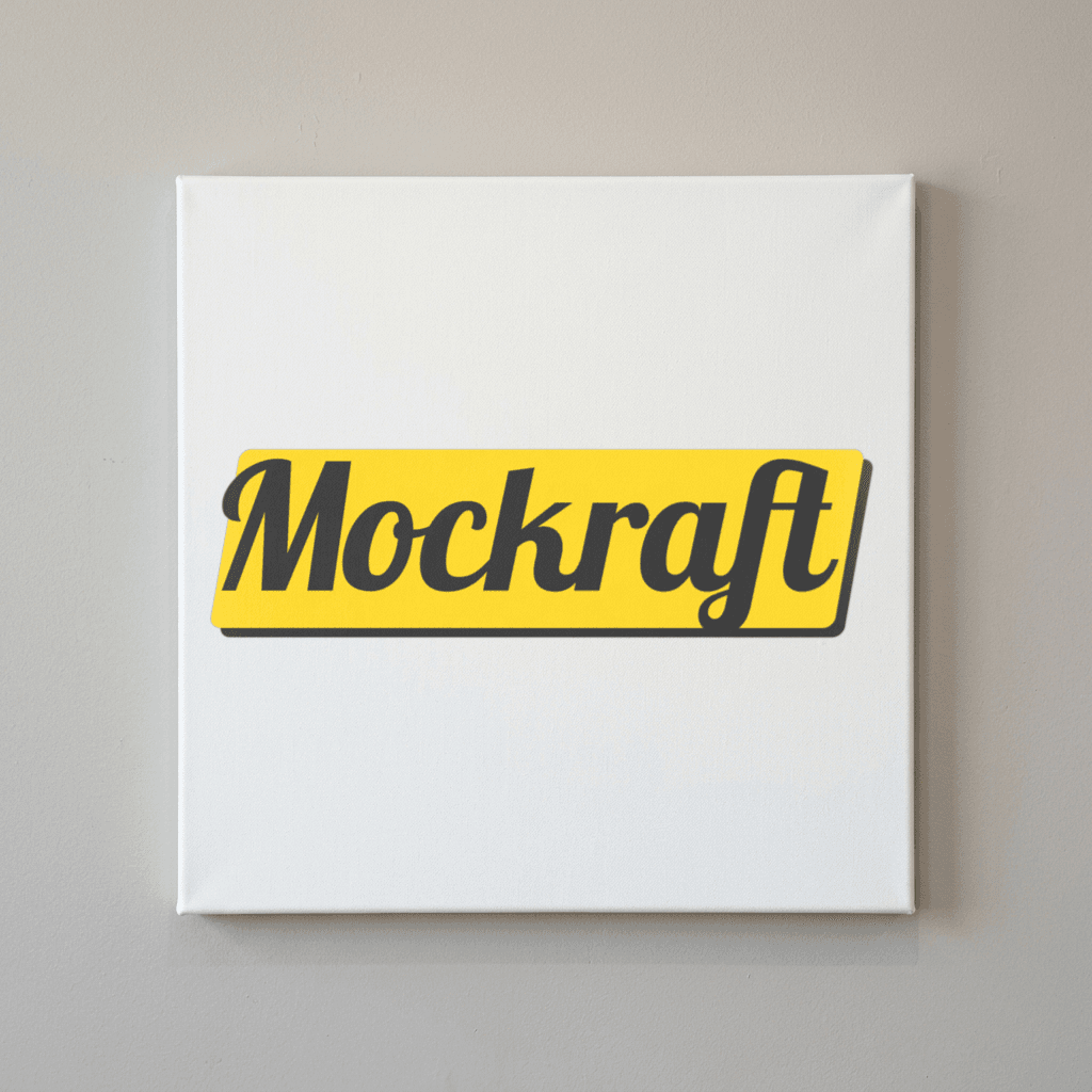 Canvas wrap mockup