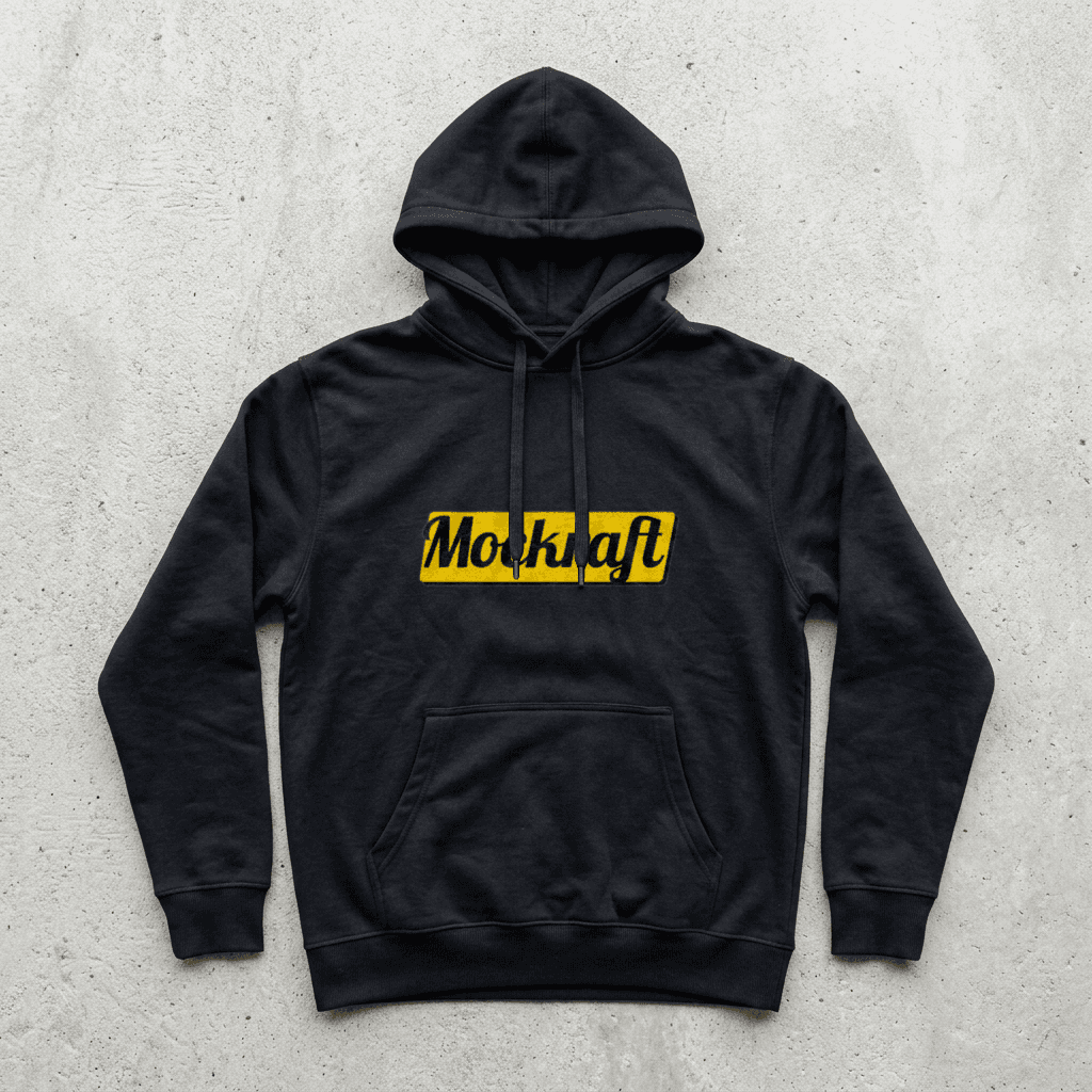 Black hoodie mockup