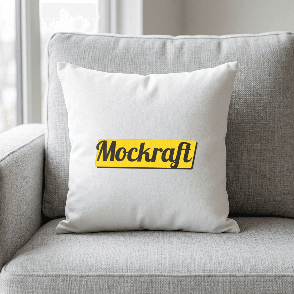 White pillow mockup