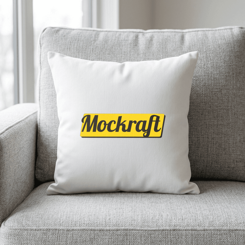 White pillow mockup