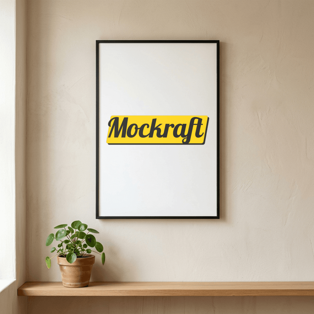 Framed poster mockup