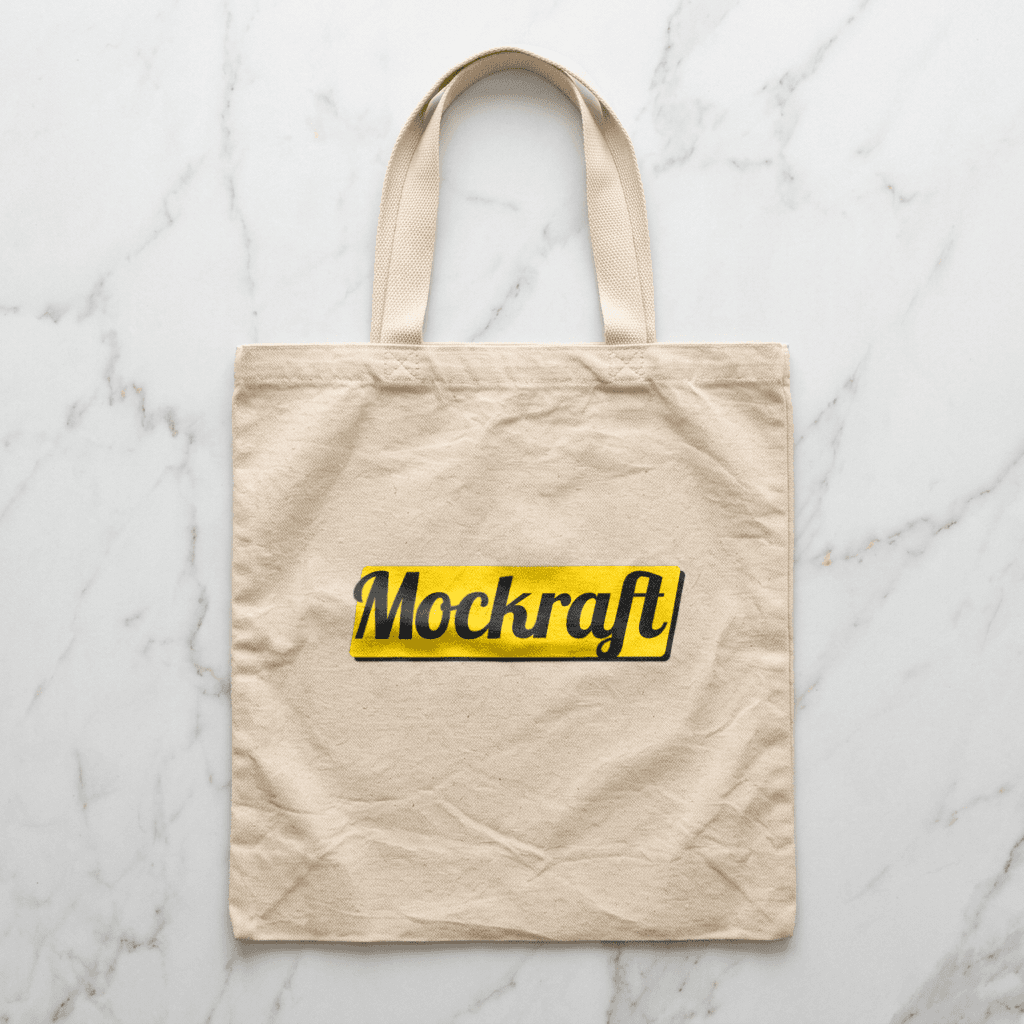 Natural tote mockup