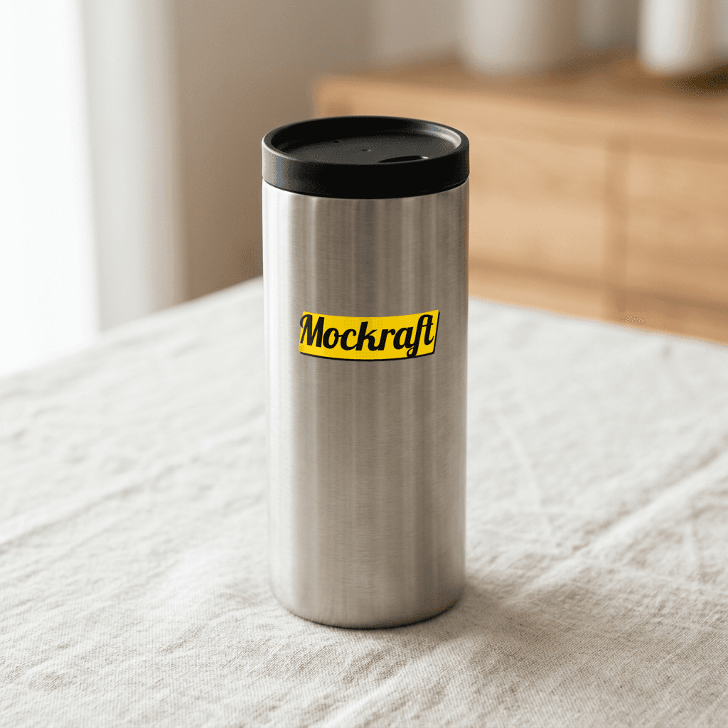 Steel Tumbler — Front mockup
